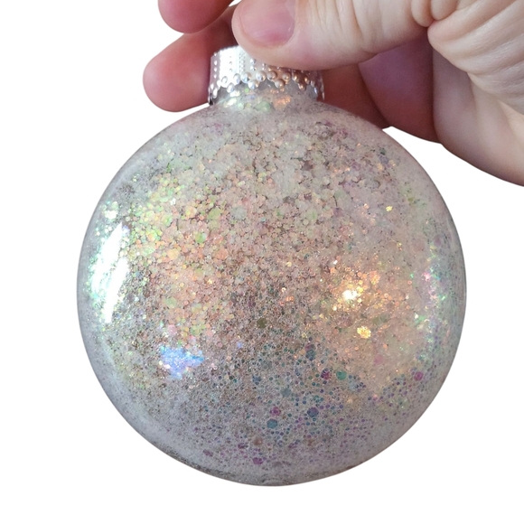 Nativity Scene Gold Believe Glitter Holiday Ornament - Picture 3 of 4